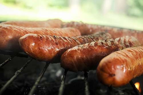 salchicha Salchichas a la parrilla