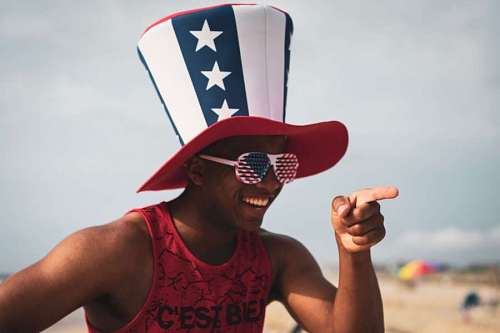 bandera Celebracion del 4 de Julio en USA