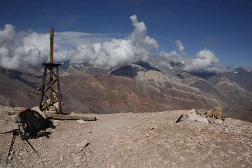 andes Paisaje en Mendoza, Argentina