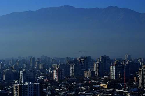 panorama urbano Chile, Santiago de Chile, Cityscape