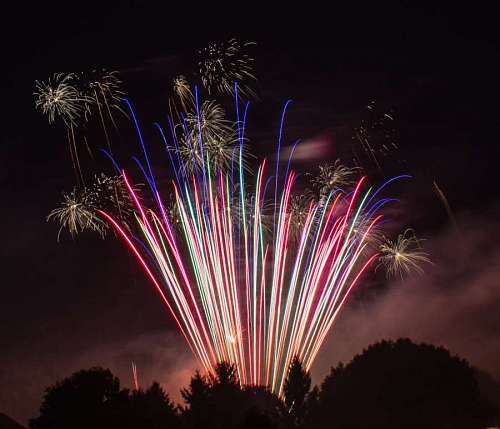 fuegos artificiales Celebracion del 4 de Julio en USA