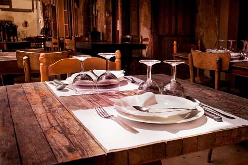 cubierto Mesa de restaurant