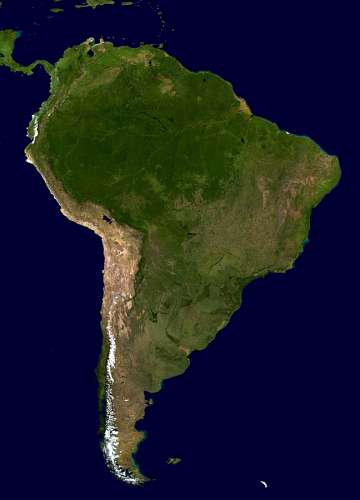 planisferio America del sur