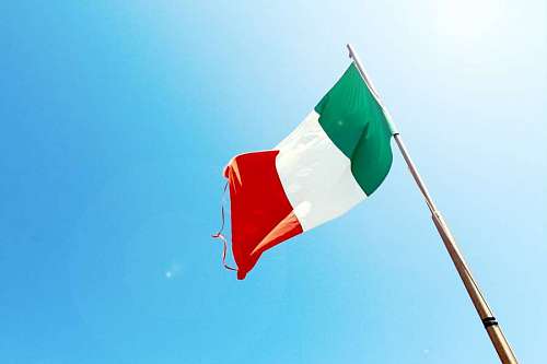 mexico Bandera de Mexico con cielo azul de fondo