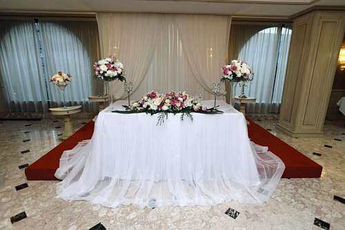 Novio y novia decoración de la mesa de boda