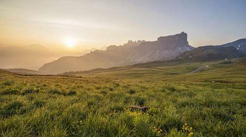 dia de campo Atardecer en el campo
