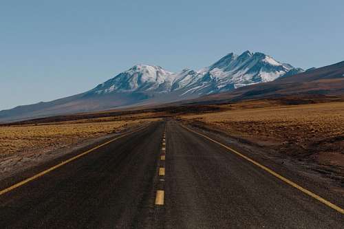 montanas nevadas Carretera