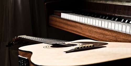 instrumento musical Guitarra y Piano