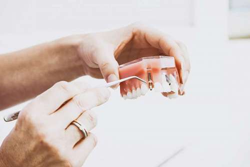 protesis Mecanico Dental Trabajando con una Protesis Dental 