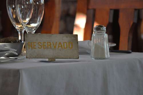 reserva reservado restaurante