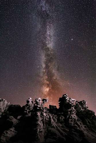 planeta tierra Paisaje de la vía láctea