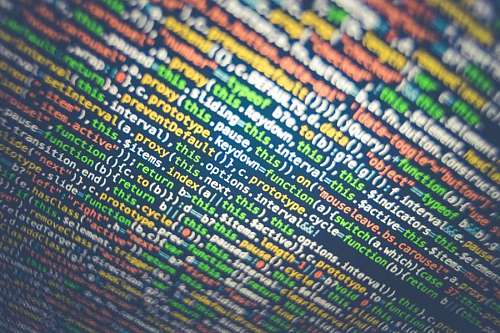 Codigo de programacion en una computadora