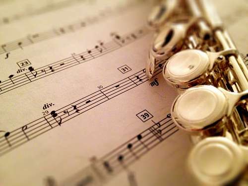 partitura musica, flauta, partitura, fondo, instrumento, 