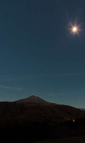 noche, estrella, brillante, fondo, nadie, luz, esp
