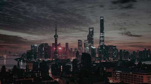 Lujiazui skyline en Shanghai, China