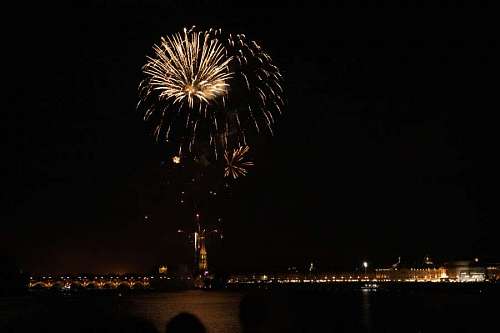 estados unidos Fuegos Artificiales en la noche