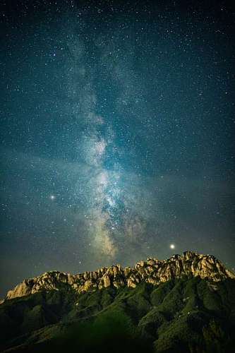 planeta tierra Paisaje de la vía láctea