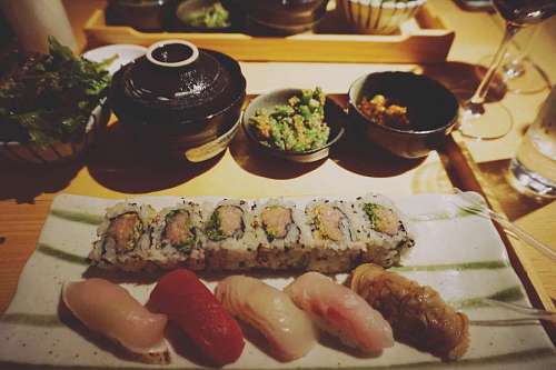 japones Degustacion Sushi en un restaurant