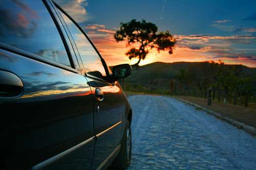 Viaje al atardecer