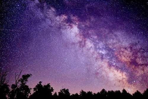 planeta tierra Paisaje de la vía láctea