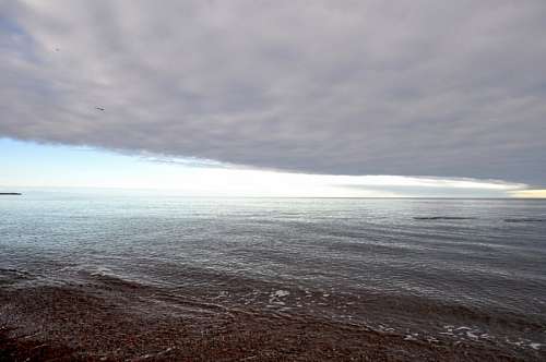 chubut atardecer, ocaso, horizonte, nubes, nube, puerto m