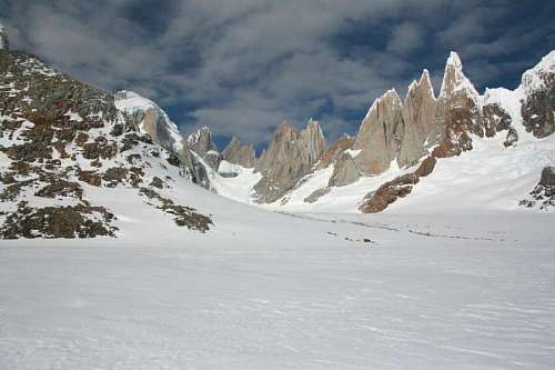 montanas nevadas El Chalten en la Provincia de Santa Cruz, Argentina