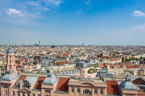 panorama urbano Viena, Austria