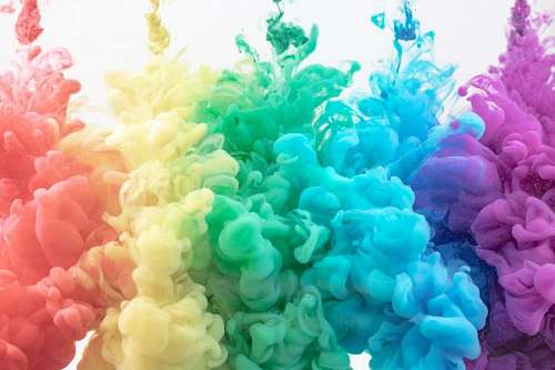 Fondo de humo de muchos colores