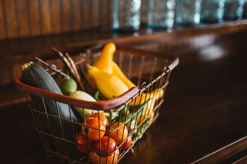 canasta Canaste de Vegetales
