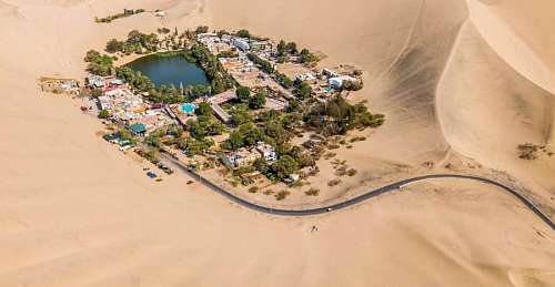 peru Oasis de la Huachachina en Ica, Peru