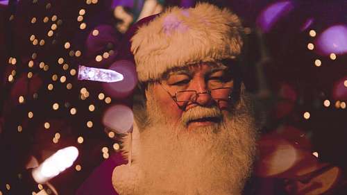 decoracion navidena Retrato de Santa Claus En Navidad