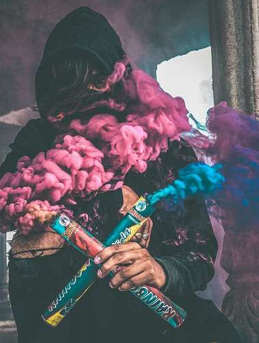 Bombas de humo coloridas