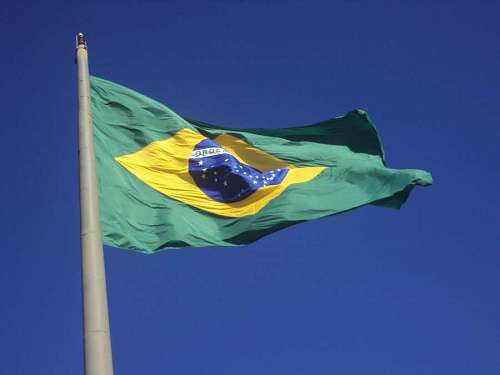 flamingo Bandera de Brasil