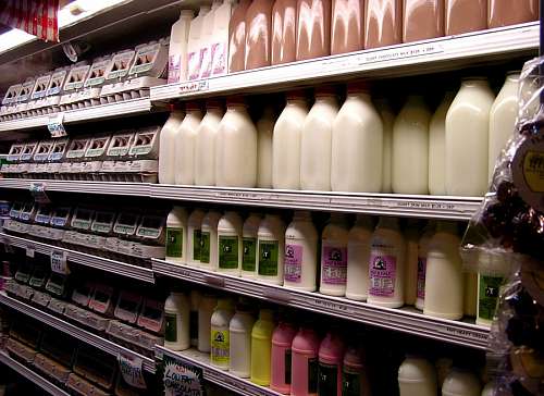 supermercado Leche en Supermercado