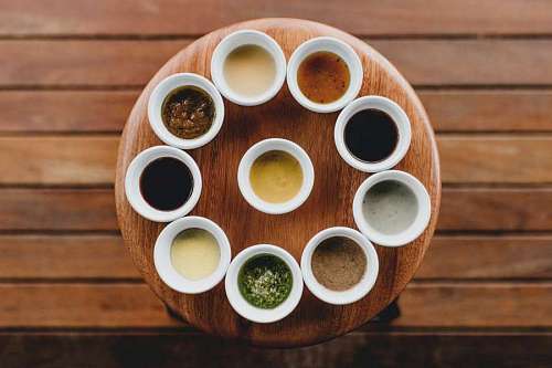 parte superior Salsas aderezos de diferentes sabores