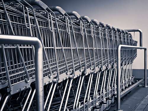 supermercado Carros de Shopping