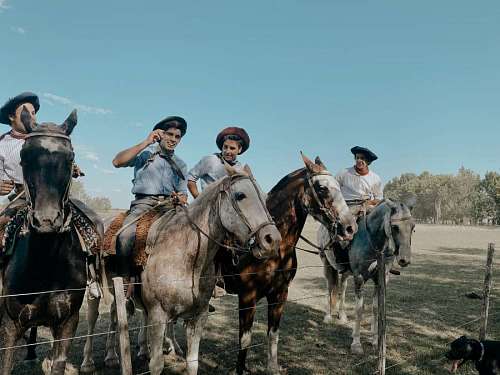 Gauchos a Caballo en Entre Rios, Argentina