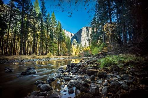 larga exposicion yosemite, USA