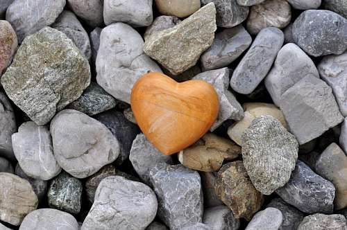 forma de corazon Roca con forma de corazon