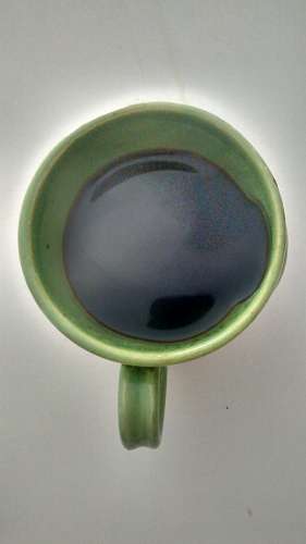vista de arriba Tasa de Cafe