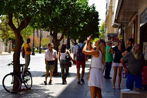 Mujer tomando fotos