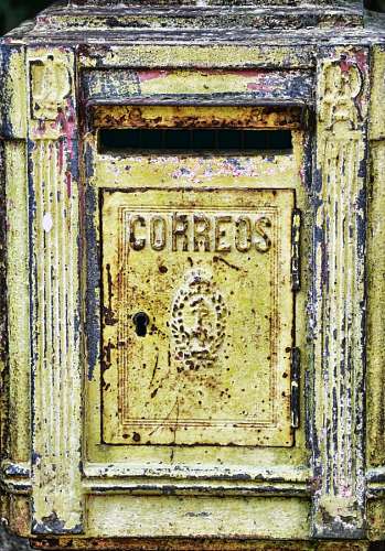 oxidado Buzon de Correo Antiguo