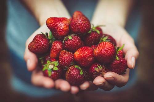 fondos de pantalla 4k Frutillas