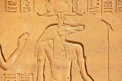 procesador Jeroglífico egipcio de Anubis, dios de las momificaciones