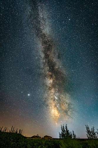 planeta tierra Paisaje de la vía láctea