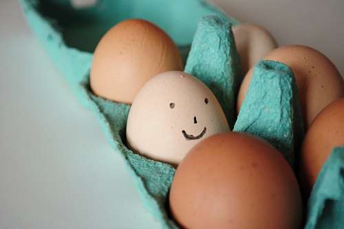 distintivo alegria, felicidad, cara, sonrisa, huevo, huevos, 