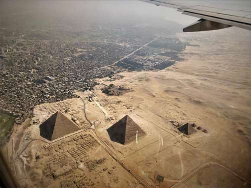 avion Las piramides de Egipto Vistas desde un avion
