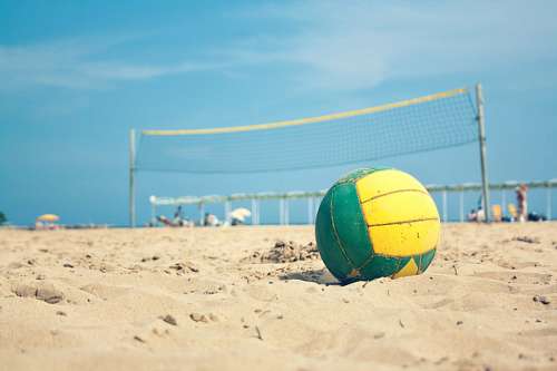 juan pelota, arena, balon, playa, amarillo, sol, verano