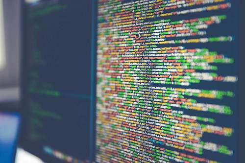 internet Codigo de programacion en una computadora