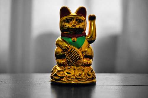 bienvenida Maneki Neko, Gato de la Suerte